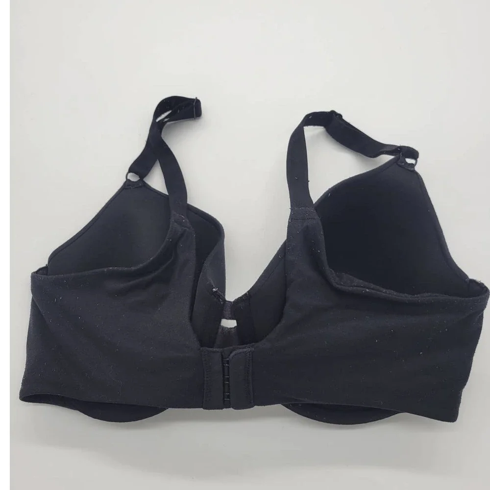 Warners Full-Coverage Bra Cloud 9‎ Backsmoother Black Underwire Size 34D
